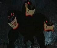 Cerberus (Guardian of the Underworld, defeated in battle with the Genie, unknown fate after First War)