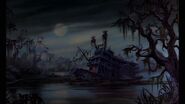 Devil's Bayou (Hideout of Madam Medusa, situated in the outskirts of the Louisiana state, left abandoned, after Medusa's employment under Queen Grimhilde, and later under Pete, fate unknown afterwards)