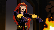 Black Widow (A famous agent hired by Xanatos and Lex Luthor to take some information from Germany, was sacrificed to revive Hitler)