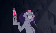 Yzma (Witch hired by Madam Mim to help the Horned King during the final battle, was thrown away from the castle by Pinky and the Brain)