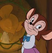 Tanya Mousekewitz (Older sister of Fievel Mousekewitz, separated from Fievel earlier in the conflict, reunited with him by the end of the war through Nicodemus and the Colonel's help, departed to their new home in America)