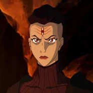 P'Li (Combustion Bender found within the Fire Nation and formerly joined Zaheer during the Ceremony, abandoned both factions although she could have possibly remained at Zaheer's side)