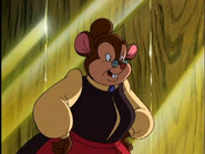 Mama Mousekewitz (Materfamilias of the Mousekewitz family, wife of Papa Mousekewitz, mother of Fievel Mousekewitz, Tanya Mousekewitz, and Yasha Mousekewitz, seperated from Fievel earlier in the conflict, reunited with him by the end of the war through Nicodemus and the Colonel's help, departed to their new home in America)