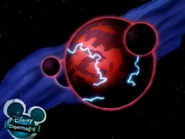 Planet Z (Homeland and Lair of Evil Emperor Zurg and of his galactic forces, also one of the main battle sceneries, destroyed by the planet's self-destruction weapon, during battle of Planet Z)