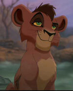 Kovu (Youngest son of Zira, non-combatant, left alliance with Zira after Nuka's death, fate unknown after war)