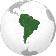 South America (Continent, located in the southern and western hemisphere of Earth, serving as a minor location, affiliated within the series, only mentioned as the nationality of the shaman Tzekel Kan, presumably still standing)