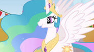 Princess Celestia (Co--Ruler of Equestria, and a secondary character in the animated series, My Little Pony: Friendship is Magic. She is confirmed to appear in the second part of the war, as stated by the official trailer)