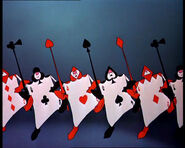 The Card Soldiers (Soldiers and guardsmen of the Queen of Hearts, most slain or defeated in battles of Nottingham and the Native Lands)