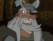 Odin (A secondary villain in the movie, Atlantis: Milo's Return, Odin serves as the second leader of the Acolytes in the second Disney vs. Non-Disney Villains War, being loyal to the Dark God, Chernabog. He meets his demise, at the hands of his lord, after the failure to bring Chernabog back to the living world.)