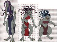 The Gorgon Sisters transformed by Cronos