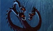 Hydra (Narissa's monster form used in the final battle against Yzma's forces, was buried alive on an avalanche of rocks by Desuta and the Team Nightstar, leading to Narissa's death)