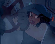 Audrey Ramirez (Tough mechanic, Atlantean mercenary, companion of Milo Thatch, clashed with Ursula and allies, Zurg and allies in battles of the Sea and Planet Z, contributed her effort in stopping Maleficent, Chernabog, and allies in battle of Bald Mountain, survived and bid farewell to Pocahontas and Chief Powhatan before departing to England along with John Smith)