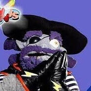 Lucanero (A mysterious puppet pirate trapped in the CGI universe who joins the forces of the ghost pirates.)