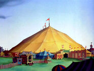 The Coachman's Circus of Pleasure (The hideout of the Coachman and his forces, situated in Paris, France, also one of the main battle sceneries, demolished by the Disney Dogs and Cats and the League of Extraordinary Gentlemice)