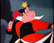 The Queen of Hearts (Mad Queen of Wonderland, former lieutenant of Prince John and the Horned King's factions respectively, became also a lieutenant of Maleficent's faction by the final events, defeated in battle with Avatar, Nemo, and Elinore, before being presumably caught by a deflective blast of the Fairy Godmother's Wand by Anastasia's Sword)