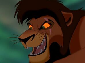 Kovu as he appears during Simba's nightmare.