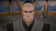 Zaheer (The only survivor of the Air Region who apparently fled the disappearance, he decides to join Ozai after meeting with Combustion Man to plan his revenge against Amon.)