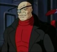 Dr. Luther Paradigm (Giovanni's geneticist who worked for Team Rocket, then with Shredder he puts himself at their services, Shredder decides to mutate him and rename Dr. Piranoid, he is also sent with Shredder to the CGI Universe, only that the trip affected his mutation, now calling Fishface.)