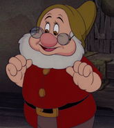 Doc (Leader of the Seven Dwarfs, wise and sophisticated, yet impulsive and flustered at times, close friend of Snow White, joined forces with the Beast and allies, clashed with the Horned King and barbarians, Creeper, Frollo, Queen Grimhilde, Jafar, and allies, contributed his effort in stopping Maleficent and Chernabog in battle of Bald Mountain, survived and reunited with Snow White and the Prince, departed to the Prince's kingdom)