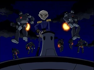Inmortus liderando un ejercito.