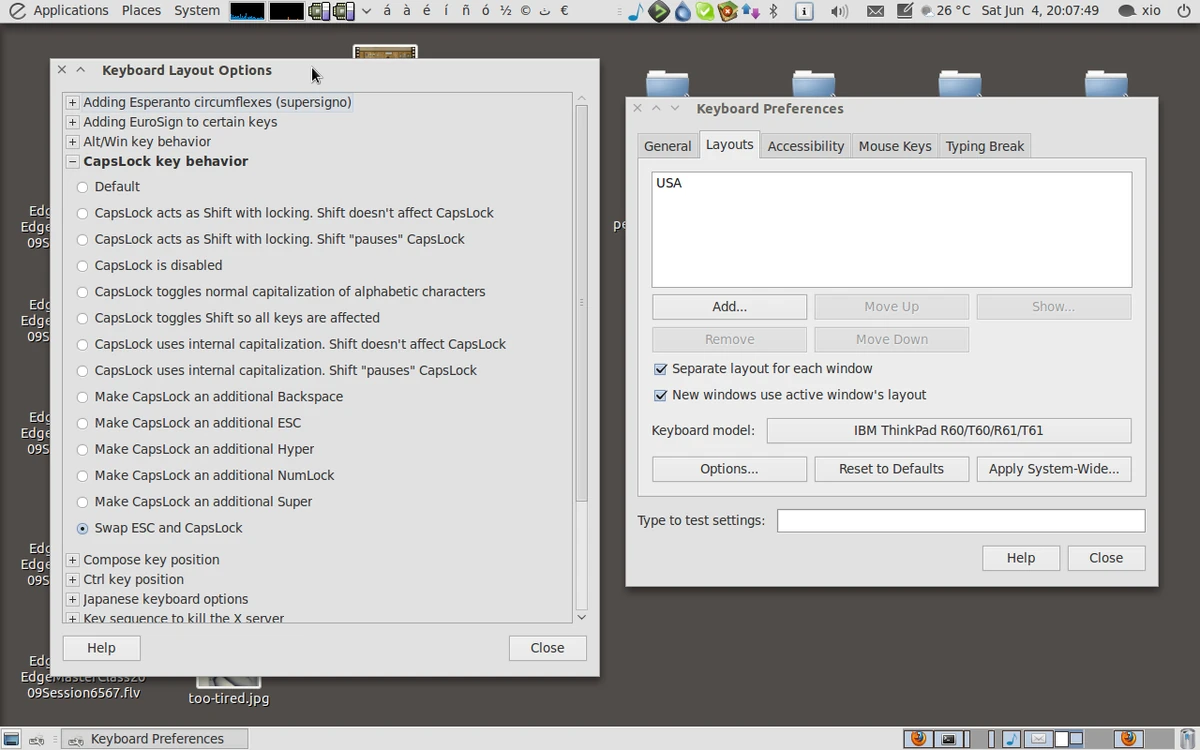 Map caps lock to escape in XWindows Vim Tips Wiki Fandom
