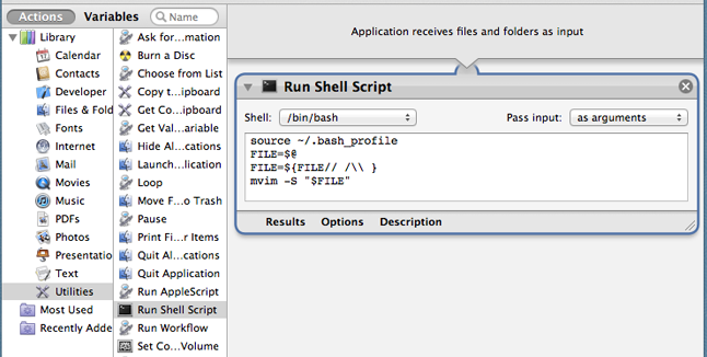 run terminal in macvim