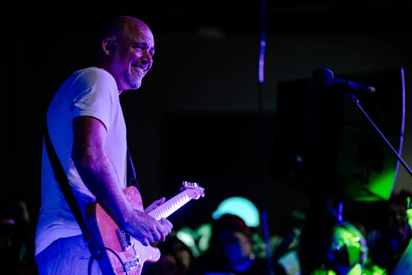 Joe smiling to the crowd.