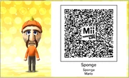 The QR code for Sponge's Mii
