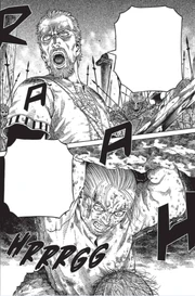 Askeladd tells Thorfinn to climb on, take those he killed with him, fight his true battle and become a true warrior