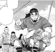 Thors punishes Thorfinn for sneaking onboard