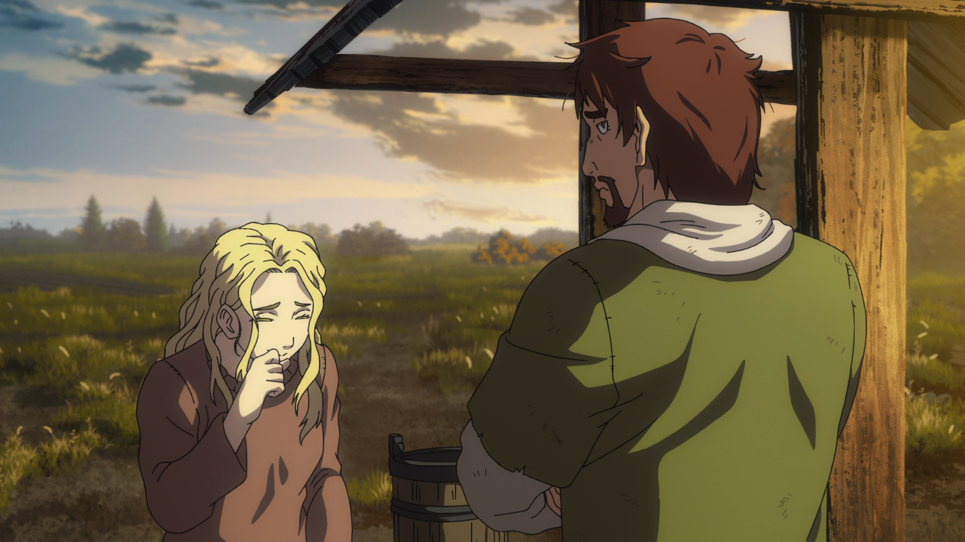 Arnheid Death Scene Einar Confess His Love to Arnheid Vinland Saga