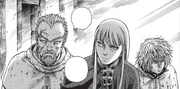 Askeladd and Thorfinn realize King Sweyn has an ambush ready