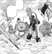 Askeladd keeps fighting off the men