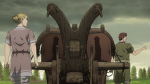 Einar and Thorfinn returning the plow