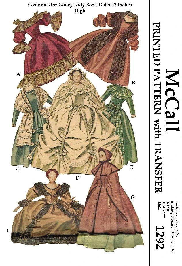 McCalls 1292 Vintage Doll Sewing Patterns Wiki Fandom
