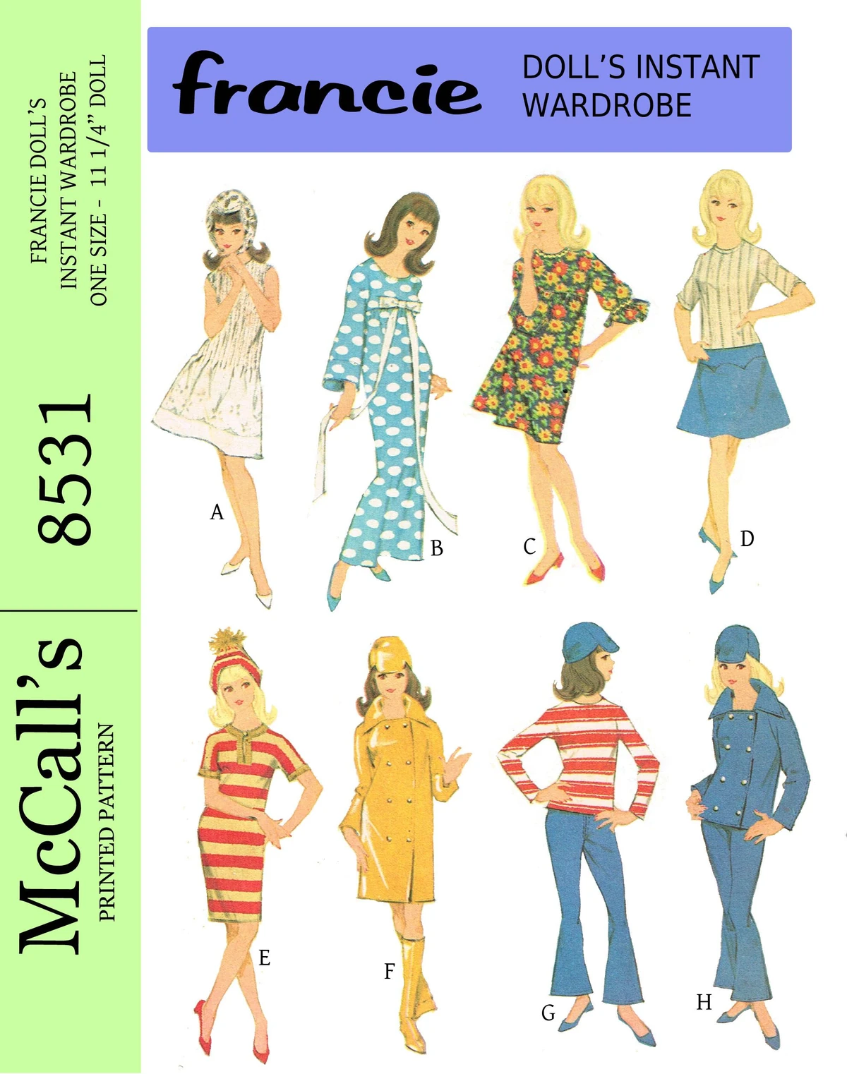 McCalls 8531 Vintage Doll Sewing Patterns Wiki Fandom
