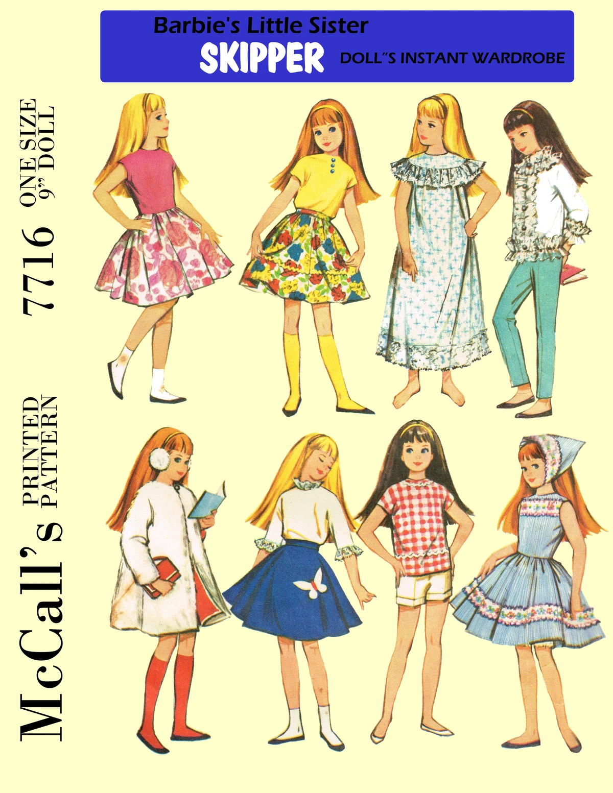 McCalls 7716 Vintage Doll Sewing Patterns Wiki Fandom