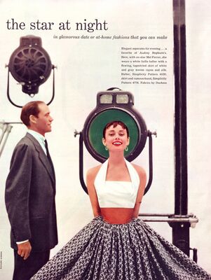 Featured in Seventeen Magazine, July 1954, featuring Audrey Hepburn
