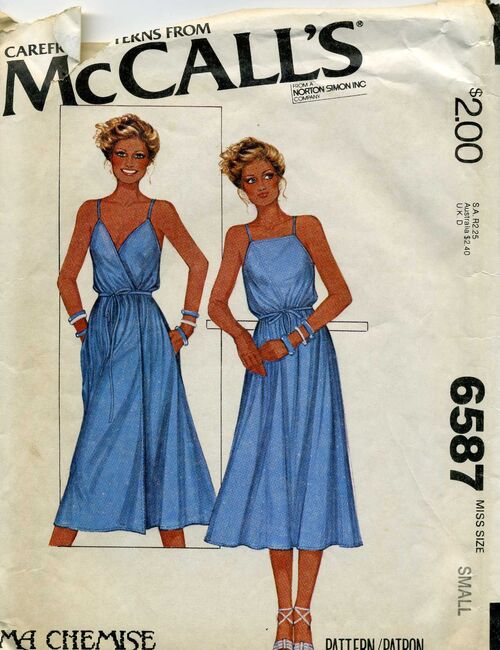 1960s Vintage McCalls Sewing Pattern 7725 Uncut Misses Belted