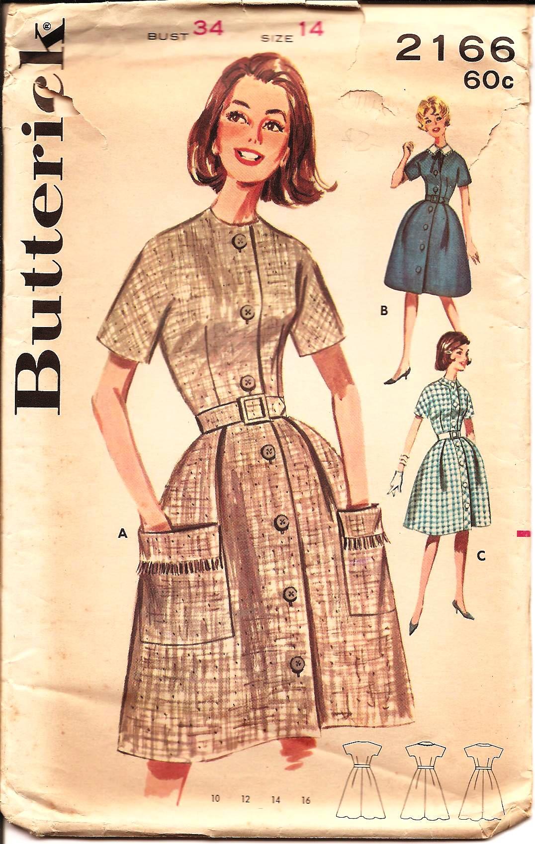 Butterick 2166 Vintage Sewing Patterns Fandom 