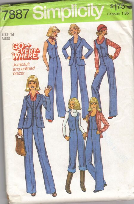 Go Everywhere in Misses' Jumpsuit and Unlined Jacket ©1977