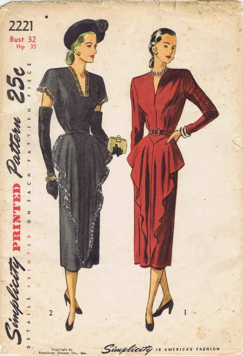 Simplicity 2221 B | Vintage Sewing Patterns | Fandom