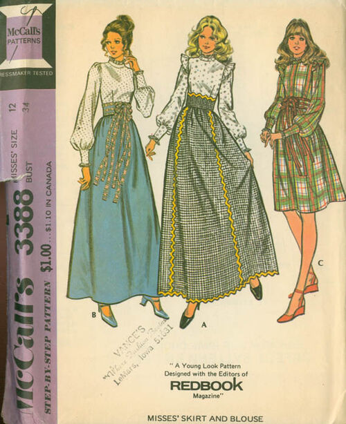 McCall's 3388 | Vintage Sewing Patterns | Fandom