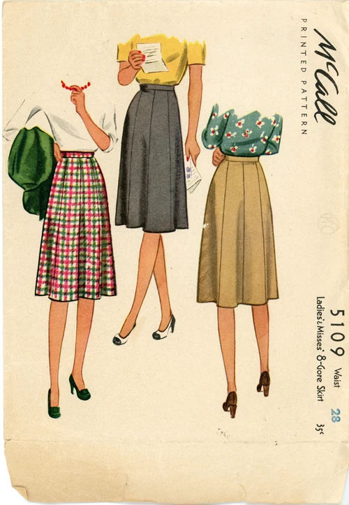 McCall 5109 Ladies' & Misses' 8-Gore Skirt
