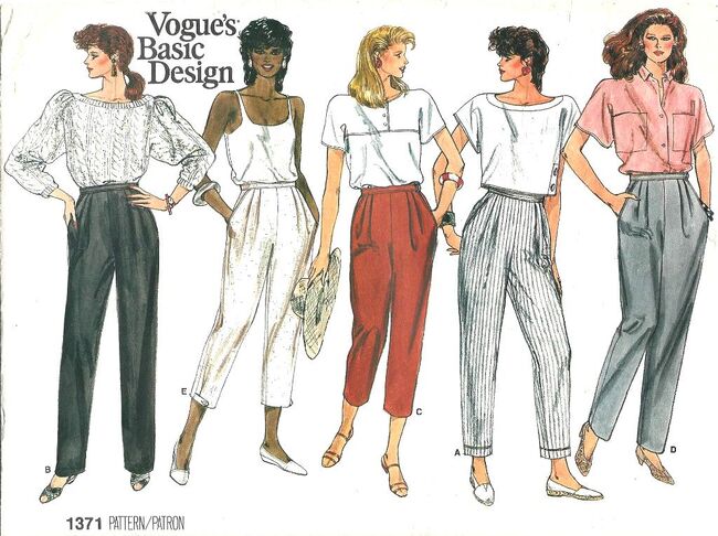 Digital Hollywood Trousers Sewing Pattern, Shop