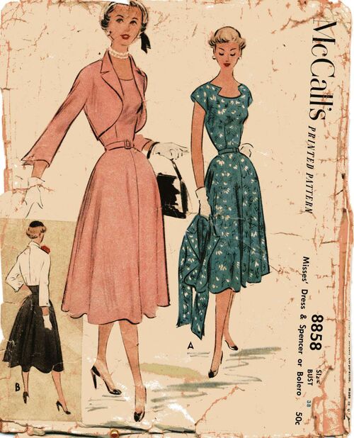 McCall's 8858 | Vintage Sewing Patterns | Fandom