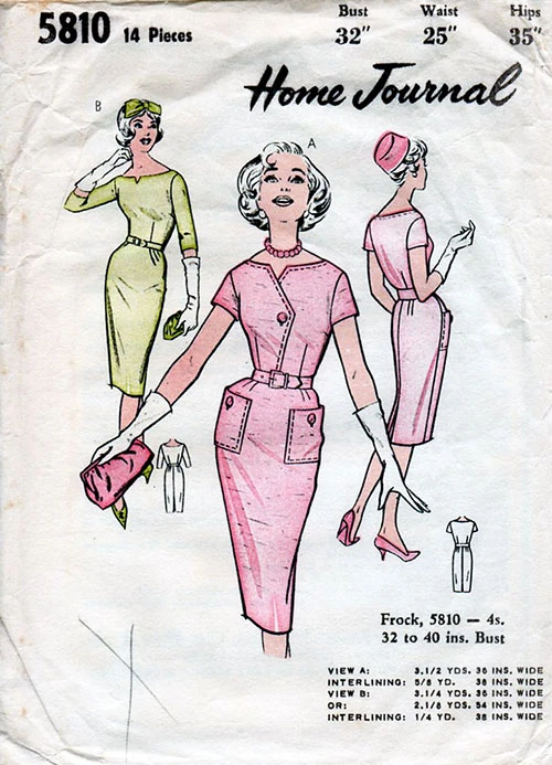 Australian Home Journal 5810 Vintage Sewing Patterns Fandom