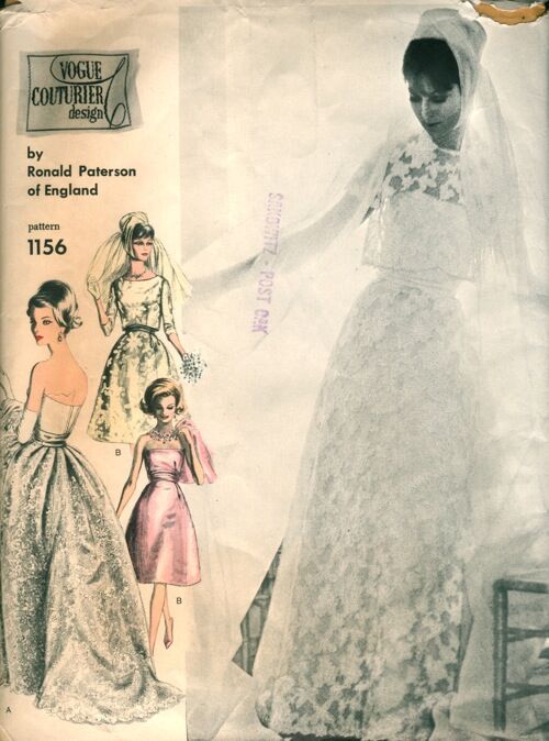 Amazon.com: Vogue Pattern 1032 Misses Wedding Dress Size 12-14-16 : Arts,  Crafts & Sewing