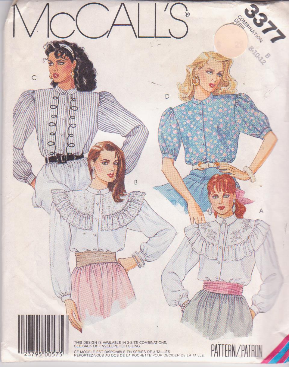 McCall's 3377, Vintage Sewing Patterns