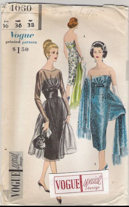 Vogue 4060 | Vintage Sewing Patterns | Fandom